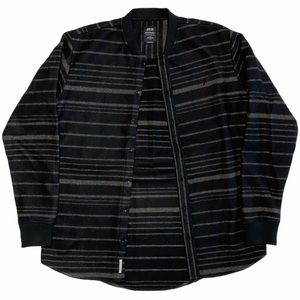 Publish Brand Men’s Wool Stripe Button-Up Jacket